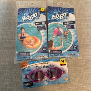 Summer Pool Toy Set Swim Ring Beach Ball Goggles Multi Bestway One Size